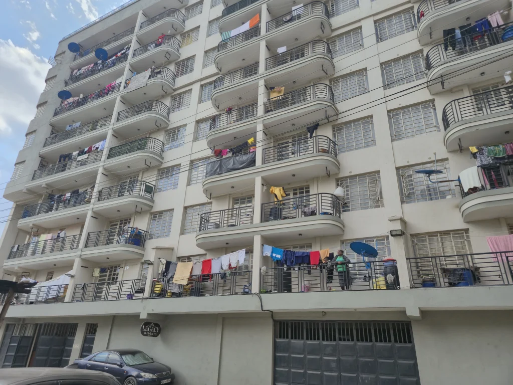 front view of legacy apartments in fedha