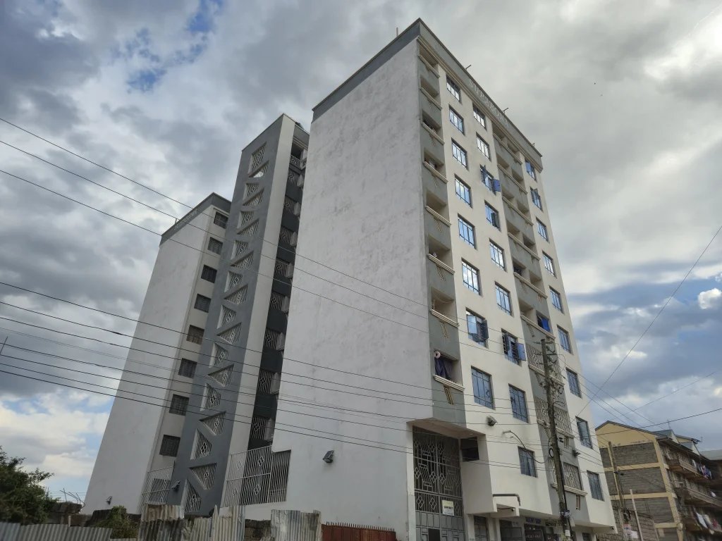 side view of supaboma apartments in fedha estate